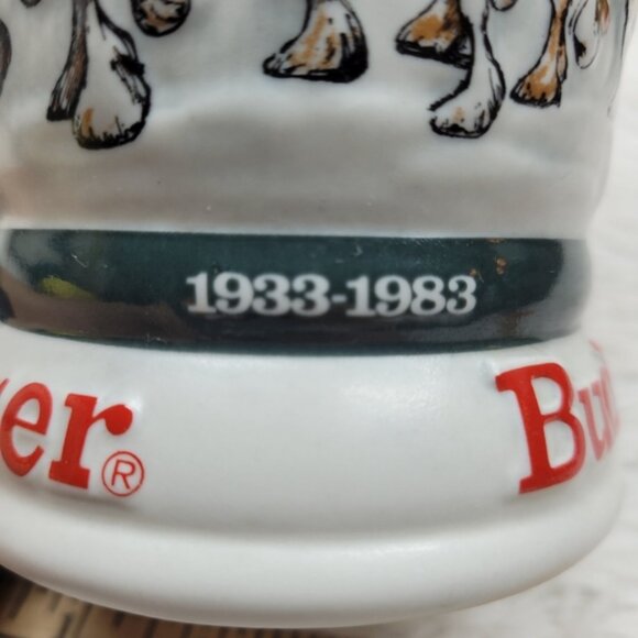 Budweiser 50th Anniversary Clydesdales Beer Stein Vintage - Picture 6 of 8